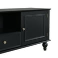 thumbnail image 6 of Harper & Bright Designs Modern TV Stand with Open Compartment for 80 inch TV, TV Storage Cabinet Table with Drawers, Media Console Table with Solid Legs for Living Room, Black, 6 of 12
