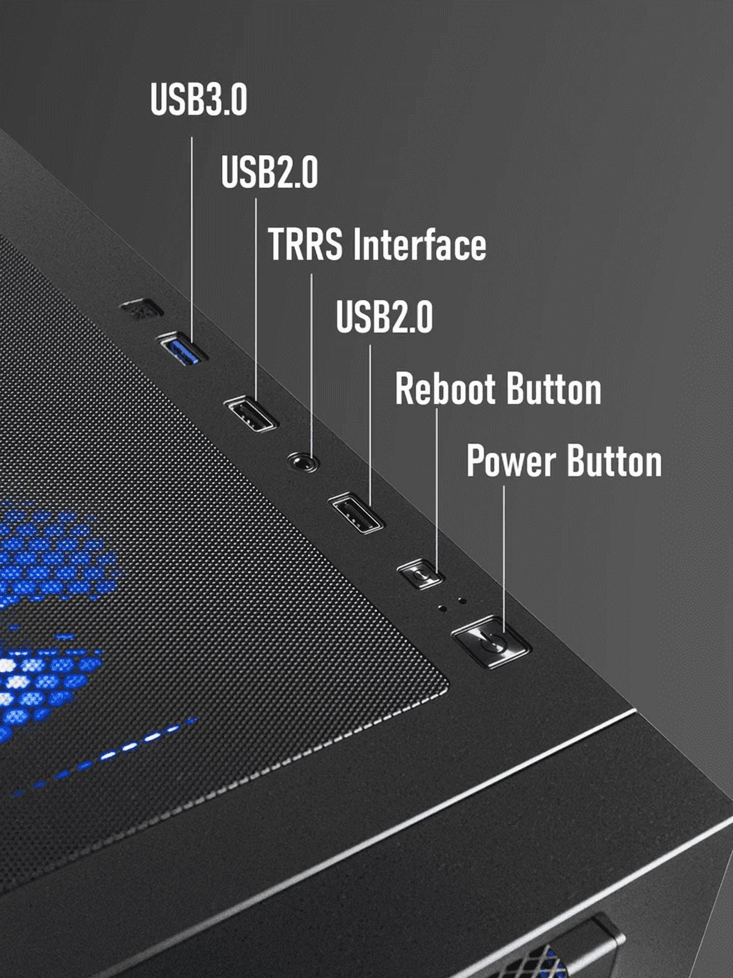 Gaming PC Desktop Computer - Intel Core i7-7700, NVIDIA GTX 1080