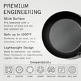 thumbnail image 4 of Cookware - Seasoned 12" Carbon Steel Frying Pan - (Like Cast Iron, but Better) - Professional Cookware - Crafted in Sweden - Induction Compatible, 4 of 9