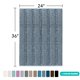 thumbnail image 5 of Alfombra de baño de chenilla turquesa Shaggy Stone azul 60 x 90 cm, 5 of 7