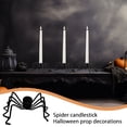 thumbnail image 6 of Halloween Spider Candle Holder, Wrought Metal Spider Shape Candlestick for Indoor Outdoor, Scary Halloween Decorations Metal Craft Spider Candle Stand for Party Mantel Dinner Table Decor, 6 of 7