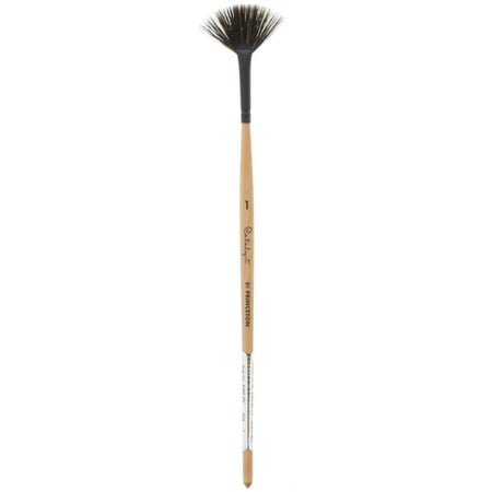 UPC: 0757063645838 | Princeton Brush Catalyst Polytip Short Handle Bristle Brush  Fan  1