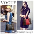 thumbnail image 2 of Bolsos KURGOOL para Mujer Bolso de Hombro Negro 11.81L * 8.27H * 5.12W inches, 2 of 5