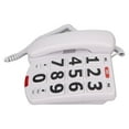thumbnail image 1 of Teléfono Con Botones Grandes, Práctico Volumen Ajustable, Fácil Marcación, Teléfonos Fijos Domésticos Blancos De Alto Volumen Para El Hogar, 1 of 7