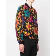 Saint Laurent Teddy Fleurs Crepe Jacket (Men's)