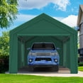 thumbnail image 2 of Quictent 10x20 ft Heavy Duty Carport Canopy Galvanized Car Tent Outdoor Garage Boat Shelter Reinforced Structure Roll-up Ventilated Windows Sidewall - Green, 2 of 7