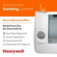 Honeywell 1 Gallon Filter Free Warm Mist Humidifier HWM845W, White