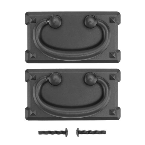 Monyance Zinc Alloy Handles 2 Vintage Chinese Cabinet Ring Handles for Furniture(3.74X1.97X1.57Inches)