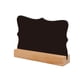 thumbnail image 2 of Mini pizarra de madera de 10 piezas, letreros de boda con bases de portatarjetas, trasero lindo de doble cara para fiestas de cumpleaños, Forma de encaje perfecl Pizarra de doble cara, 2 of 8