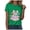 Green, variant on Halloween T Shirt Women Shirt Witches Graphic Tees Casual Short Sleeve Holiday Shirts Top (Red, XXL)