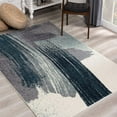 thumbnail image 1 of eRug Outlet Tapis Moderne Abstrait pour Aire Blanc Bleu, 1 of 6