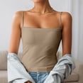 thumbnail image 2 of Women Tank Tops Lightweight Solid Summer Tank Tops Adjustable Tunic U Neck Sleeveless Tee Camisole Basic Cami Layering Shirts, 2 of 6