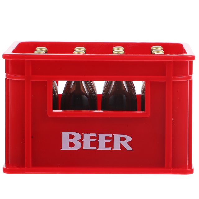 Miangastore Mini Beer Box Decor Resin Red for Decor Small and Compact Realistic Appearance 3 5 Inches