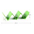 thumbnail image 2 of Chendee Taco Holder Stand Tortilla Roll Rack Cake Tray Wave Shape Foldable Kitchen,Green, 2 of 9