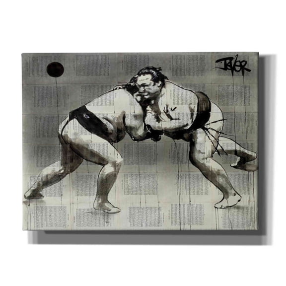 Epic Graffiti 'Sumo' by Loui Jover, Canvas Wall Art, 16"x12"
