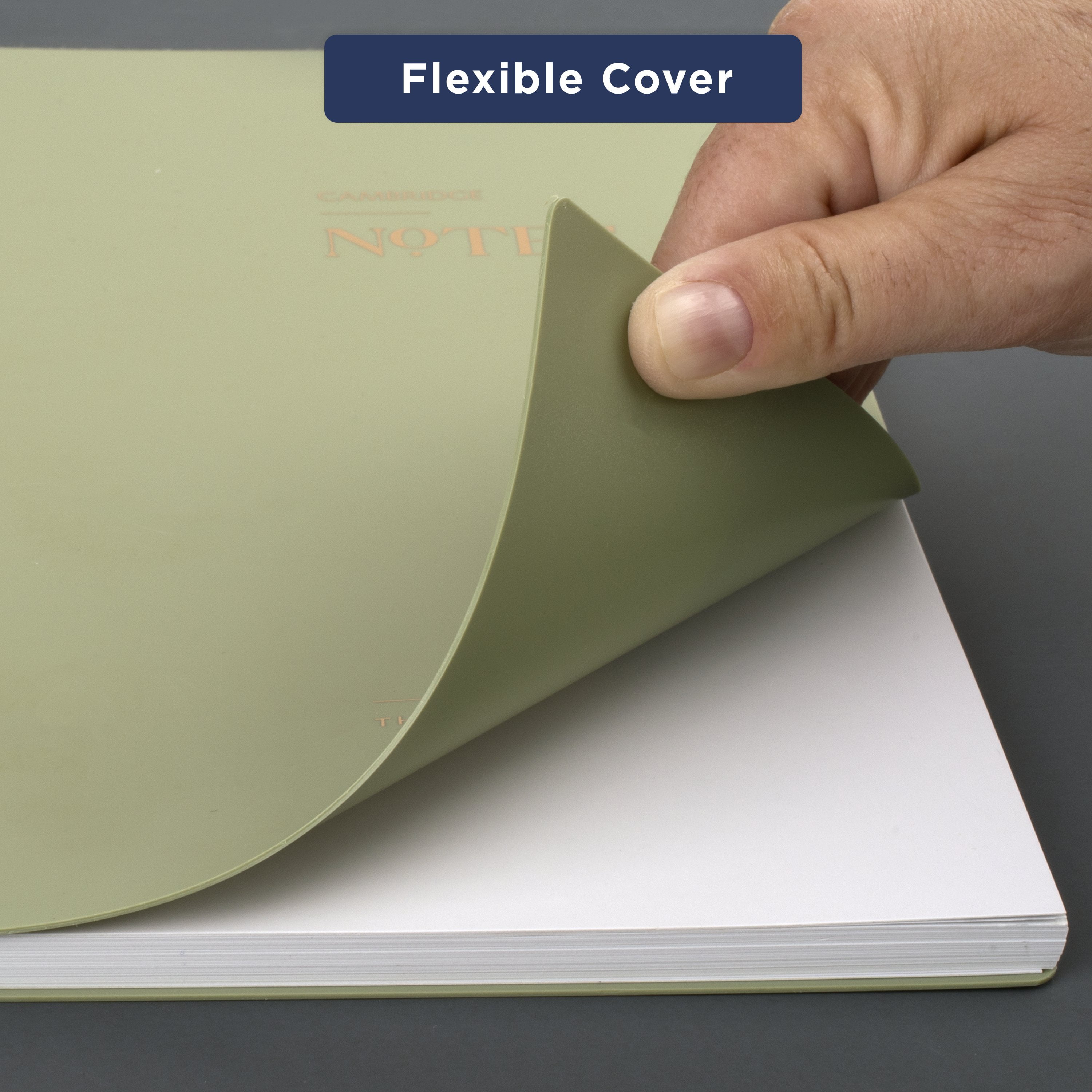 Cambridge WorkStyle Wirebound Notebook, 80 Sheets, Moss, Large, 8.25 Cambridge WorkStyle Wirebound Notebook, 80 Sheets, Moss, Large, 8.25