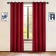 thumbnail image 1 of Enjoy Home, 100% Polyester Blackout Curtain - 132x214 cm, Certified Fabric, Easy Care, Basic Collection, Color Red, 1 of 3
