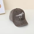 thumbnail image 2 of Gibobby Baby Baseball Cap Dinosaur Pattern Toddler Snapback Hat Infant Ball Cap Newborn Hats for Boys Girls 12 18 Months 1-4T Kids Summer Sun Hat(One Size,Coffee), 2 of 6