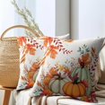thumbnail image 6 of Fall Leaves Pillow Covers 18x18 Inch Set of 2 Maple Colors Leaf and Branch Autumn Outdoor Decorative Throw Pillow Covers Seasonal Pillowcases Rustic Farmhouse Cushion Covers for Couch Decor, 6 of 6