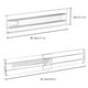 thumbnail image 4 of Divisores de cajones expandibles de 28 a 48 cm | Organizador de plástico transparente para ropa interior, calcetines y calcetines | Separadores ajustables para armarios y cómodas, 4 of 5