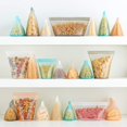 thumbnail image 5 of 8-Pack Silicone Food Storage Set,Leakproof Bags with Cups & Containers, BPA-Free, Microwave, Eco-Friendly for Meal Prep, blue, 5 of 7