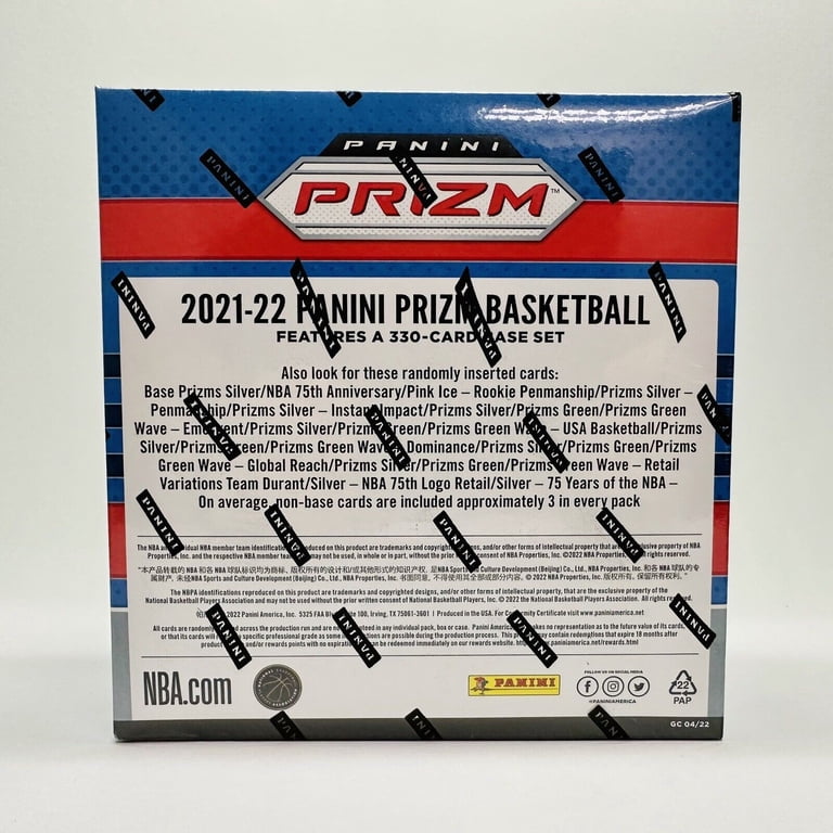 Panini 2021-22 NBA Prizm Basketball Mega Box, 6 Packs, 10 Cards