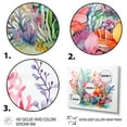 thumbnail image 4 of Designart "Watercolor Coastal Coral IV" Extra Large Animals Framed Wall Art - Coastal Coral Coastal Coral Under Water Living Room Framed Canvas Art, 4 of 7