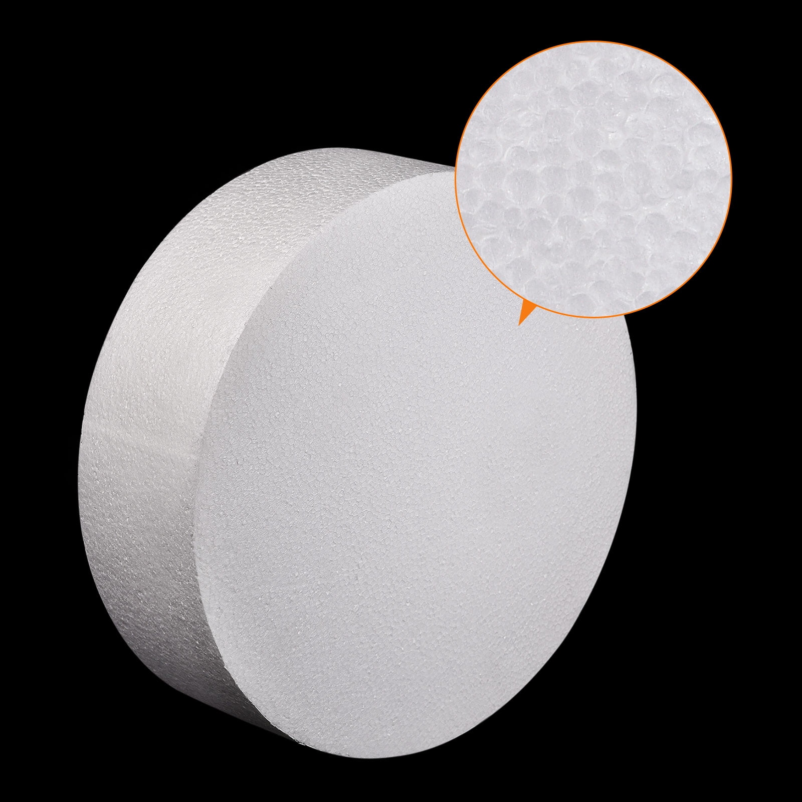 Uxcell Round Foam Cake Dummy 4 Inch x 16 Inch Circle Dummy Cake Set for Wedding Cakes, Birthday Cakes, Crafts 1 Pack