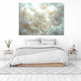 thumbnail image 3 of Mudket Framed,Canvas Wall Art,Ready to Hang, Cream White Floral Wall Art, Minimalist Flower Wall Decor, Soft Floral Prints for Bedroom Bathroom Wedding Party Office Decor - 12"L x 8"W, 3 of 10