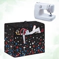 thumbnail image 4 of HELLHERO Red, White, and Blue Stars on Black Sewing Machine Cover Easy to Clean and Resuable Easy Storage Universal, 4 of 8