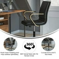 thumbnail image 3 of Flash Furniture James Faux Leather Swivel Office Chair in Black/Gold, 3 of 4