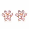 thumbnail image 1 of Fiudx Pendientes de Patas de Gato, Elegante Diseño de Acero Inoxidable con Circonitas, Tapones Hipoalergénicos para Oídos Sensibles, Accesorio Llamativo para Bodas, Compromisos, Fiestas y Amantes de, 1 of 6