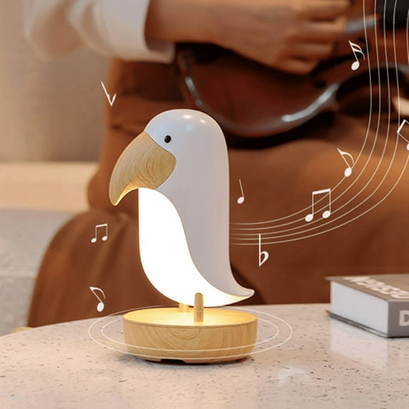 Lámpara de mesa con carga USB, atenuación continua, altavoz Bluetooth, lámpara de ambiente, luz de noche creativa para dormitorio