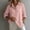 Pink, variant on Cotton Linen Polo Shirts for Women Linen Clothing for Women Gauze Tunic Tops for Women Beach Vacation Tshirts Lightweight Linen Blouses for Women Summer Blouses for Women,Blue,L