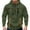 Army Green, variant on Men's Fashion Hoodies & Sweatshirts Winter Hoodies for Men Men's Zip Up Hoodie With Pocket Solid Color Pullover Lined Comfortable Casual Streetwear Sweatshirt for Winter