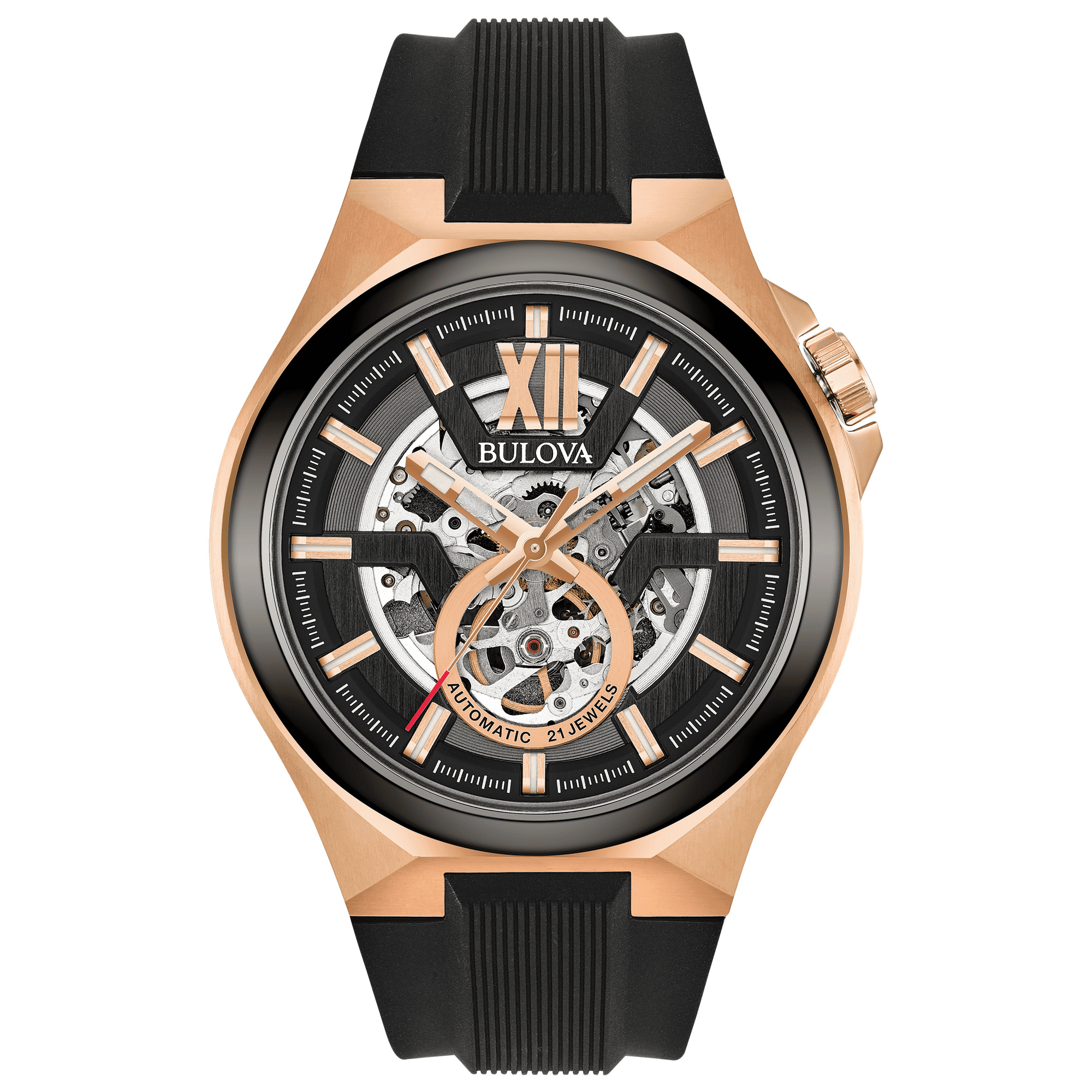 Free Shipping! Bulova Men's Automatic Black and Gold/Gold Free Shipping! Bulova Men's Automatic Black and Gold/Gold