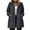 Dark Gray-jackets, variant on Women's Long Rain Jacket, Elastic Waist Waterproof Lightweight Hooded Raincoat, Tunic Packable Fashion Rain Coat, L-5XL