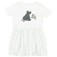 thumbnail image 3 of Inktastic Cute Rhinos Girls Toddler Dress, 3 of 5