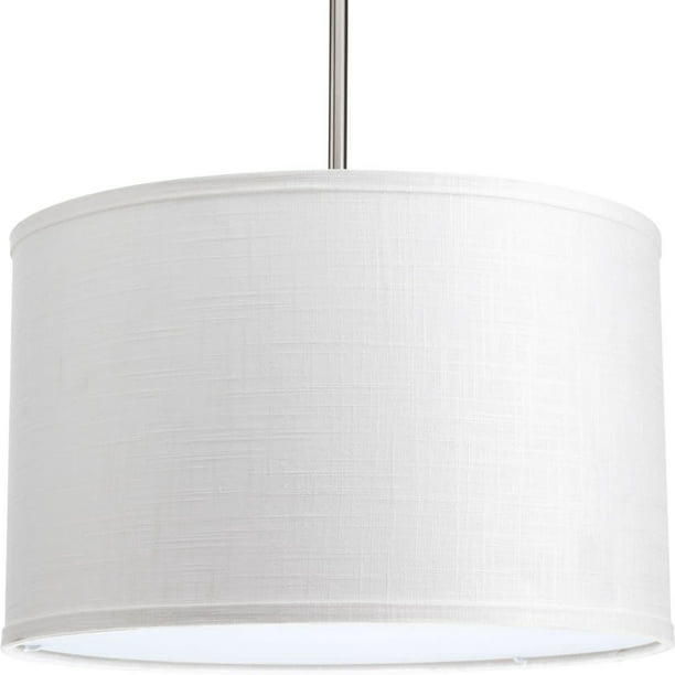 Markor Collection 16 Drum Shade, Linen Overlay Modified Drum Lamp Shade White Thresholdtm