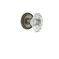 thumbnail image 2 of Grandeur Solbia_Psg_234 Soleil Solid Brass Rose Passage Door Knob Set - Nickel, 2 of 6