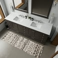 thumbnail image 2 of Dukes 84 in. W x 22 in. D Espresso Double Bath Vanity, Cultured Marble Top, and Faucet Set, 2 of 9
