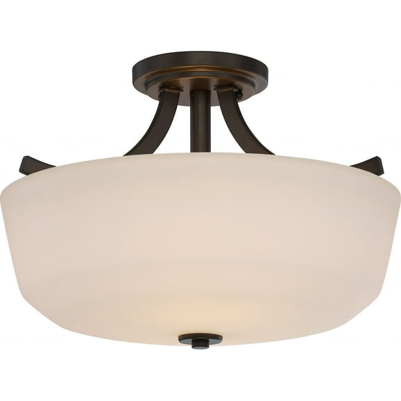 Nuvo Lighting - Laguna-Two Light Semi-Flush Mount-15.25 Inches Wide by 10.63