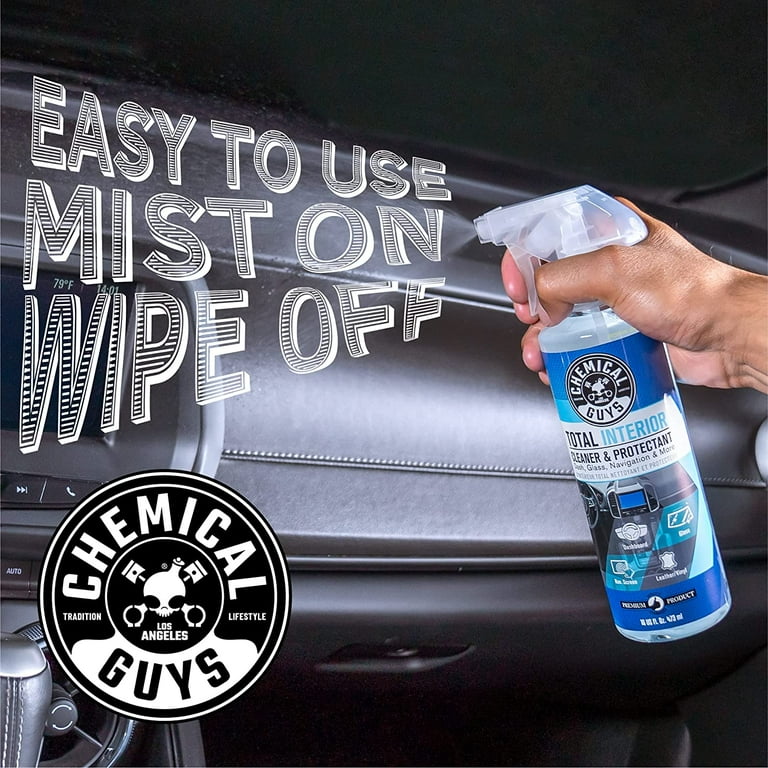 Chemical Guys SPI22016 Total Interior Cleaner and Protectant, Safe for  Cars, Trucks, SUVs, Jeeps, Motorcycles, RVs & More, 16 fl oz 