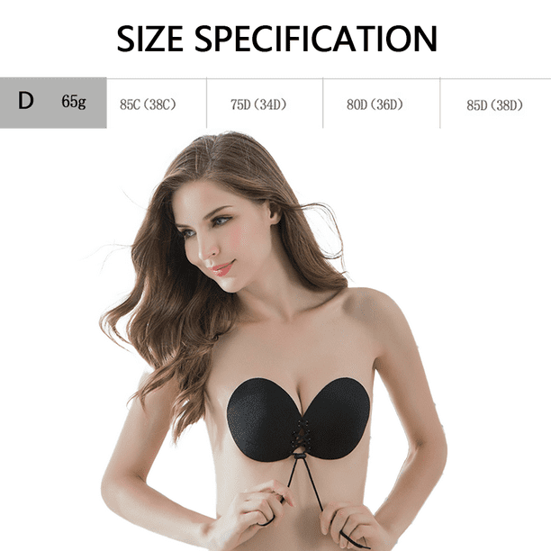 Adhesive Invisible Strapless Bra Reusable Sticky Push Up Bras Women  Underwear