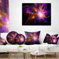 thumbnail image 4 of Designart Purple Fractal Star Pattern - Abstract Throw Pillow - 18x18, 4 of 5
