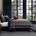 thumbnail image 6 of Bebejan Dark Blue Animal Prints 5 Piece Comforter Set, King, Navy, 100% Cotton Sateen, Reversible, All Season, Cozy Comfort, 6 of 11