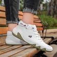thumbnail image 3 of Zapatillas de deporte de moda para hombre Zapatillas altas de cuero de PU hechas a mano para trabajar y viajar, 3 of 6