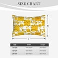 thumbnail image 6 of YFYANG Super Soft Rectangular Plush Cushion Cover (Without Pillow Insert), Yellow Fantasy Geometric Clouds Comfort and Non-Pilling Hidden Zip Bedroom Sofa Pillowcases, 14"x20", 6 of 9