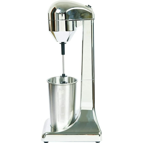 Milkshake Maker 2-Speed Electric Milkshake Blender Machine Stainless Steel Milk Shaker Mixer with 15/16oz Stainless Steel ABS Cups for Whipping Milk/Coffee/Protein Shakes/DIY Drinks