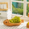 thumbnail image 4 of Food Serving Vegetables Basket, Rattan Storage Basket with Animal Shape, Wicker Bin for Home Organizer, Woven Basket for Vegetable Storage, Decorative Animal Basket, Imitation Rattan Basket, 4 of 4